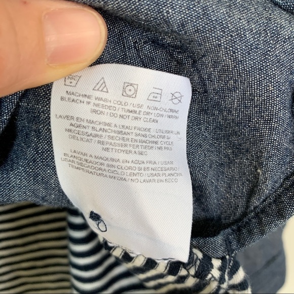 Sperry Half Button Jean and Striped Top Size S - Picture 7 of 8